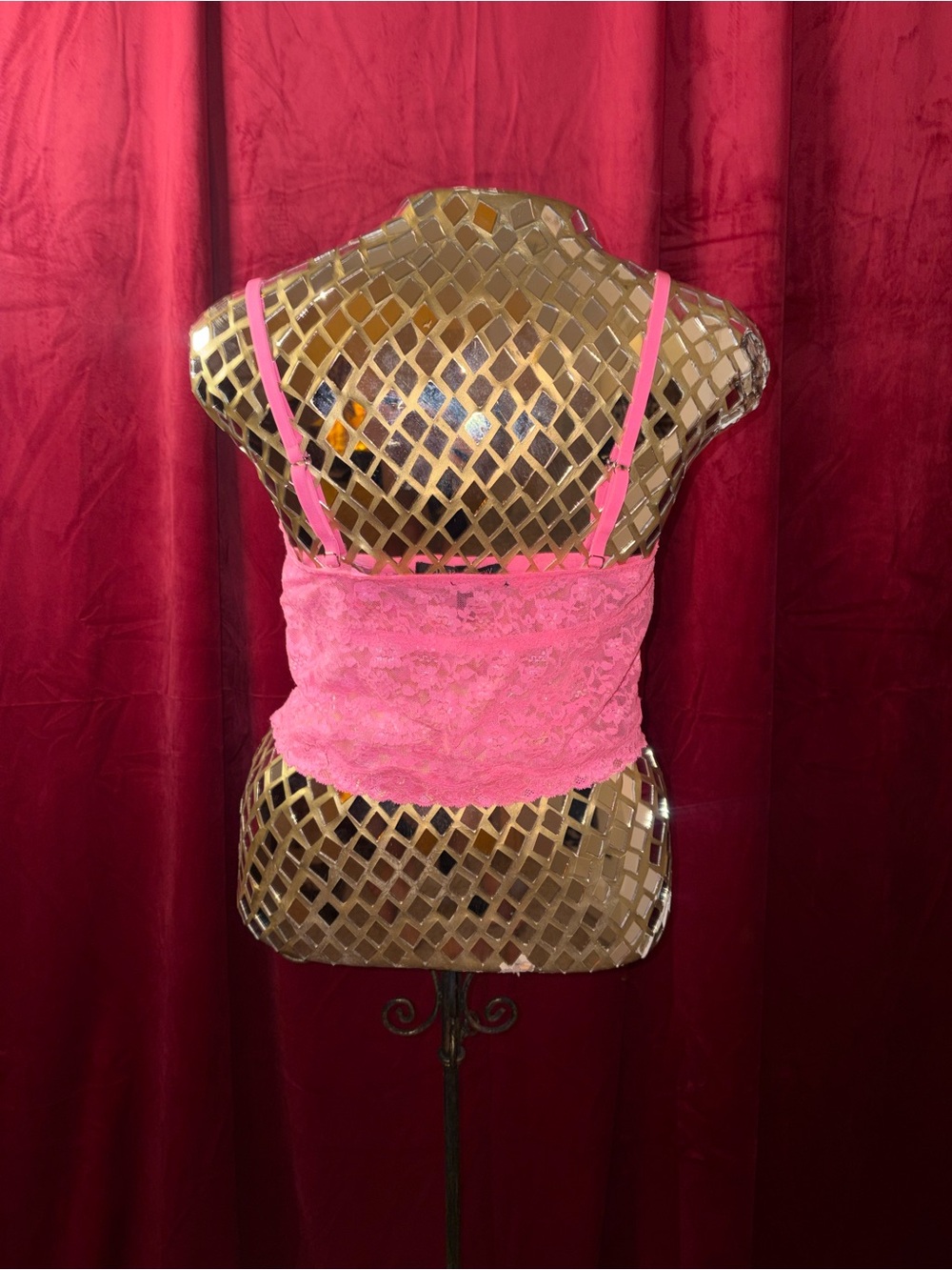 Victoria's Secret Hot Pink Lace Camisole - Picture 2 of 3
